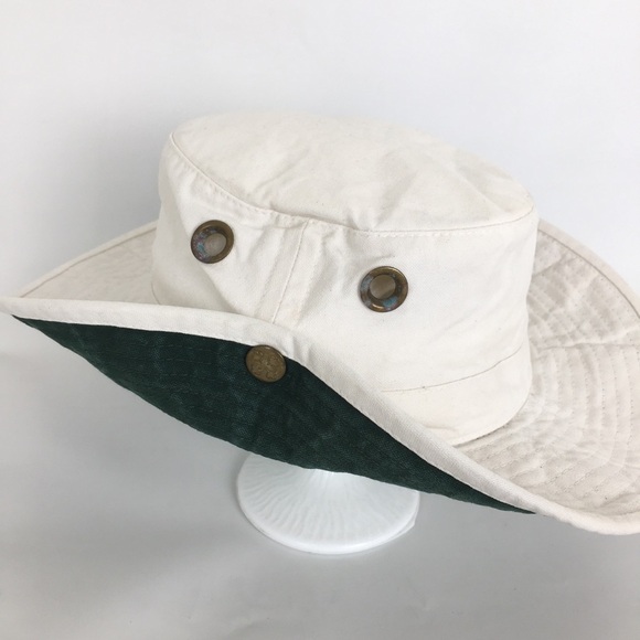 Tilley Hat Men’s Cotton Canvas Sun Hat Neutral Tan Safari Hiking Fishing Camping - Picture 8 of 13